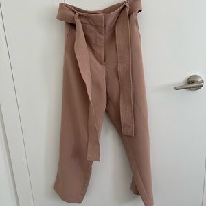Aritzia Wilfred Cropped crepe pants with tie